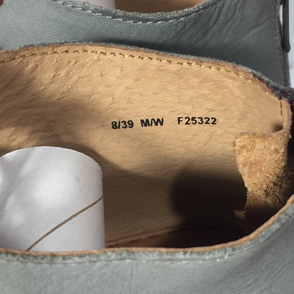 Born sandals bluish gray leather lace up 8 - Picture 7 of 9